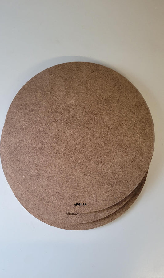 Lot de 3 rondeaux pleins pour tour de potier – Ø 30 cm – MDF Hydrofuge haute densité