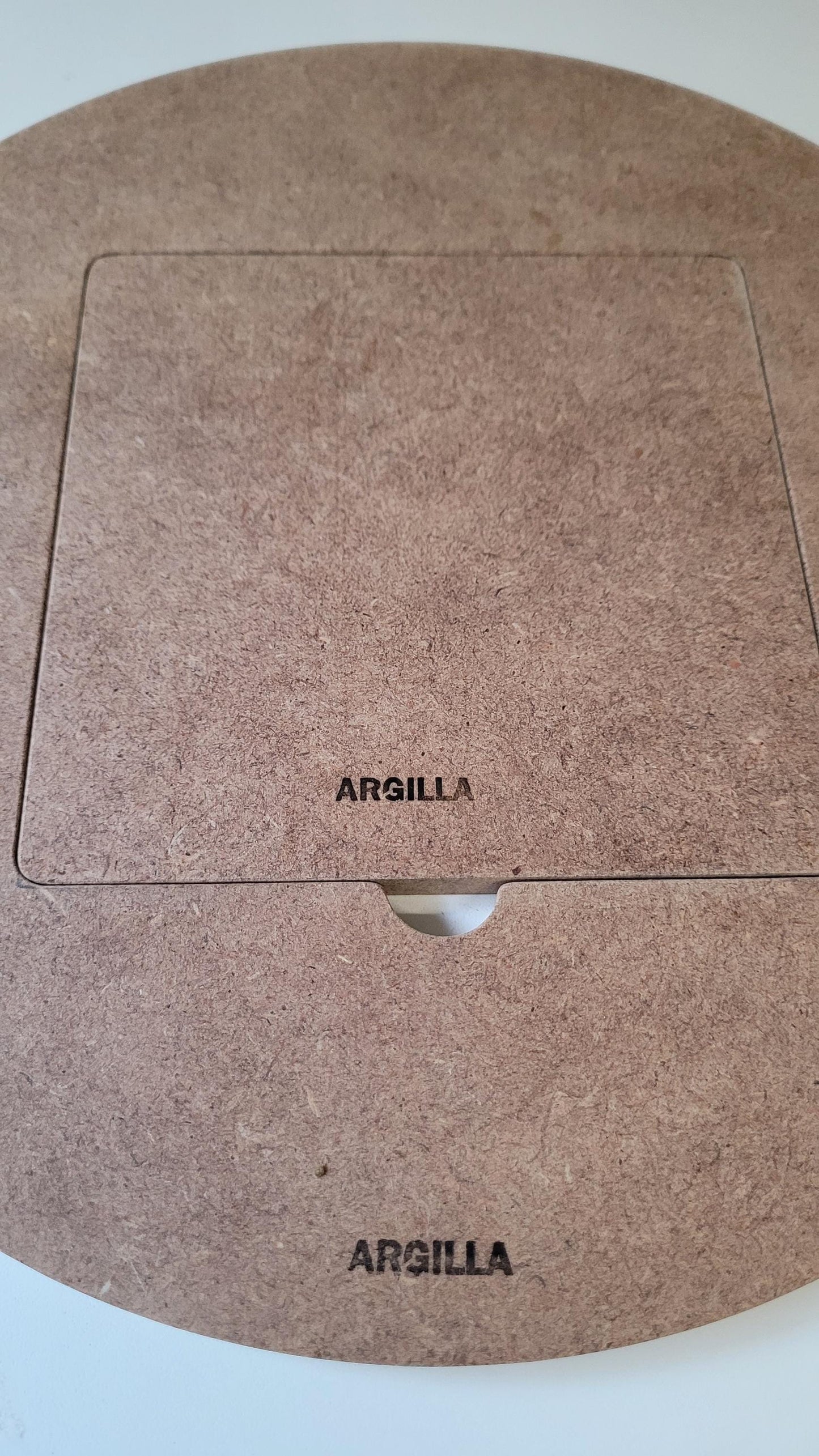 Système de rondeaux à inserts — 1 Rondeau ajouré (Ø 30cm) + 5 Inserts Carrés — MDF Hydrofuge